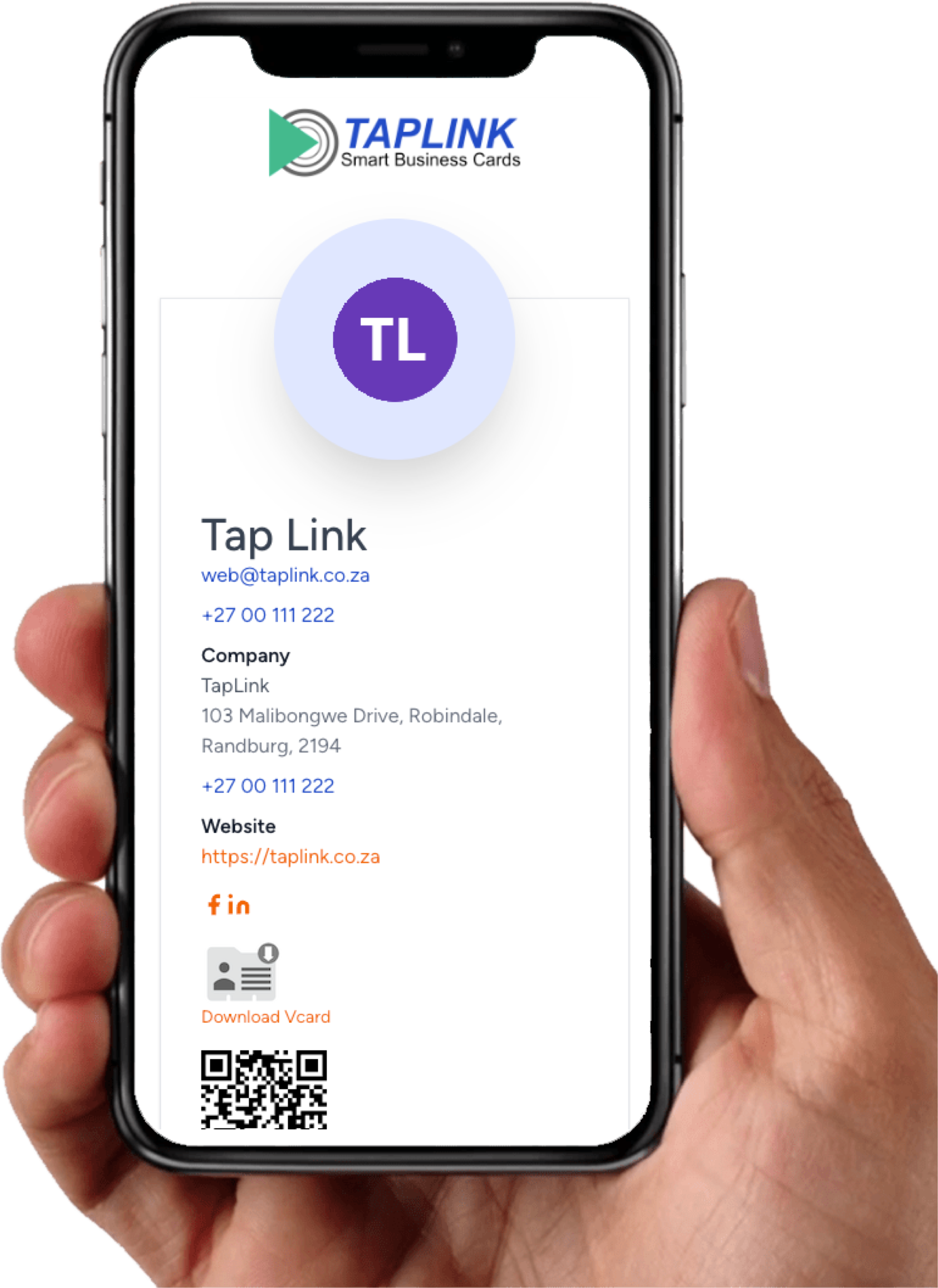 Taplink admin dashboard preview