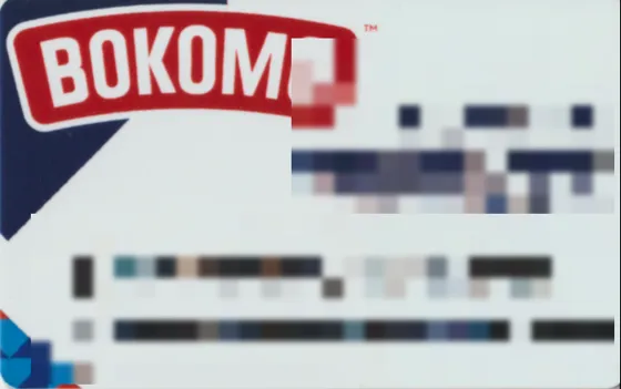 Taplink smart card designed for Bokomo
