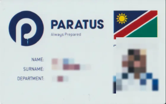 Taplink smart card designed for Paratus